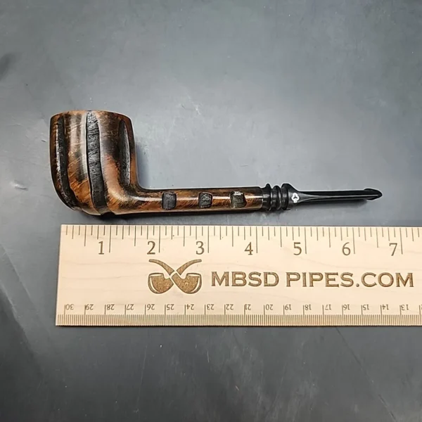 Kaywoodie Ruf-Tone Partially Rusticated Straight Billiard Estate Briar Pipe, Unsmoked [SOLD OUT] - Image 10