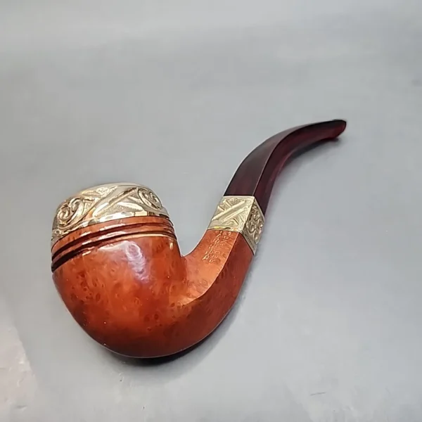 LHS Redmanol Gold Mounted Estate Briar Pipe [SOLD OUT] - Image 10