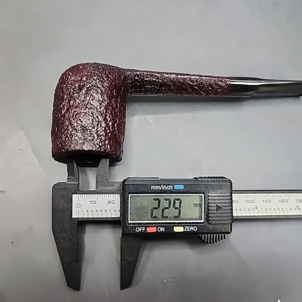 Savinelli De Luxe Milano 803 EX, Sandblasted Straight Billiard Estate Briar Pipe [SOLD OUT] - Image 10