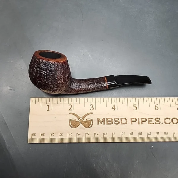 Tom Eltang Sandblasted Bent Pot Estate Briar Pipe, Danish Estates [SOLD OUT] - Image 10