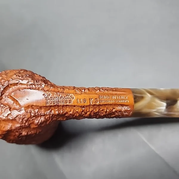 Caminetto Business 116 KS, Rusticated Brandy Briar Pipe, Italian Estates [SOLD OUT] - Image 11