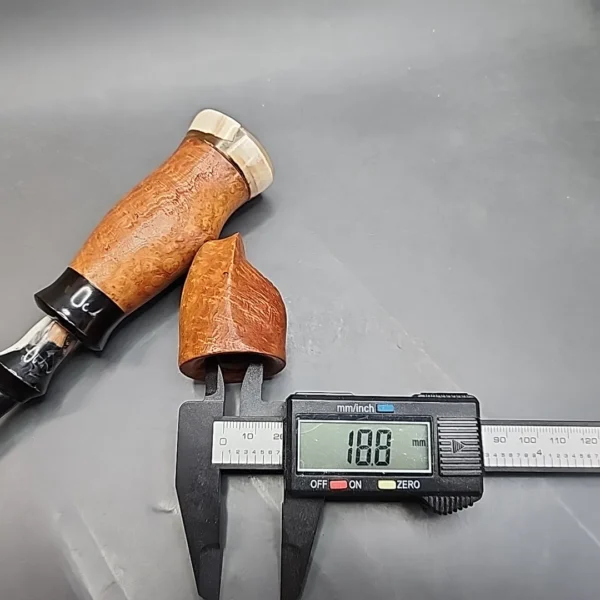 PapaBearPipes Faux Cavalier Sandblasted Briar Pipe, New [SOLD OUT] - Image 11