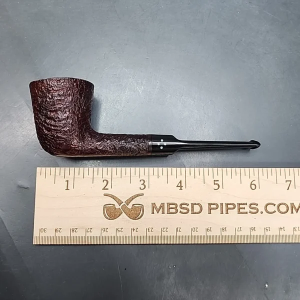 Sasieni 4 Dot Ruff Root Dark, Sandblasted Dublin Estate Briar Pipe [SOLD OUT] - Image 11