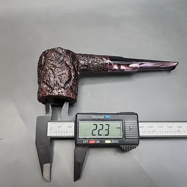Caminetto Business 101 KS, Rusticated Brandy Estate Briar Pipe [SOLD OUT] - Image 11