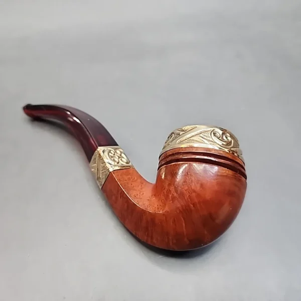 LHS Redmanol Gold Mounted Estate Briar Pipe [SOLD OUT] - Image 11