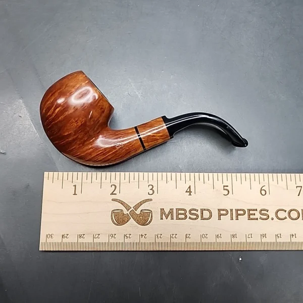 Castello "Castello" 4K Smooth Bent Apple Estate Briar Pipe, Italian Estates - Image 11