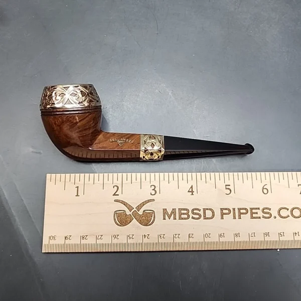 WDC Real Amber, Gold Mounted Bulldog Estate Briar Pipe [SOLD OUT] - Image 11