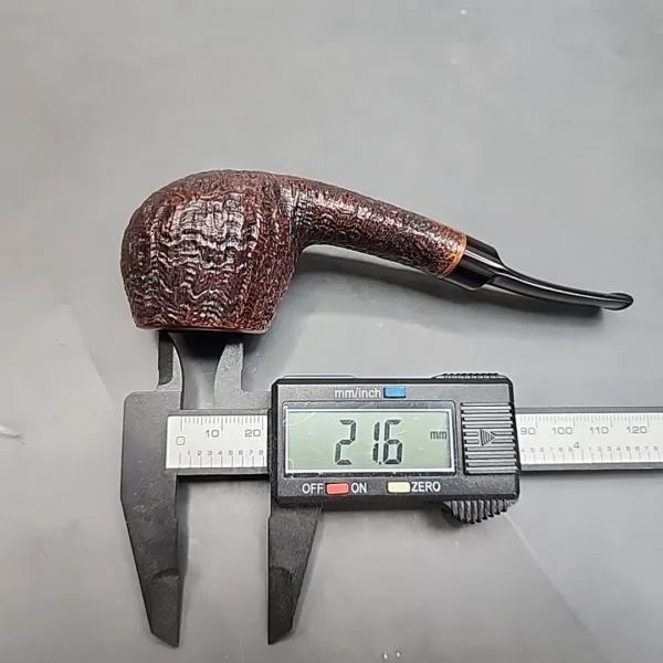 Tom Eltang Sandblasted Bent Pot Estate Briar Pipe, Danish Estates [SOLD OUT] - Image 11