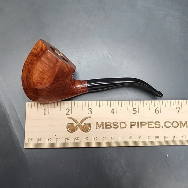 Tim West Smooth Handmade Panel Estate Briar Pipe - Image 11