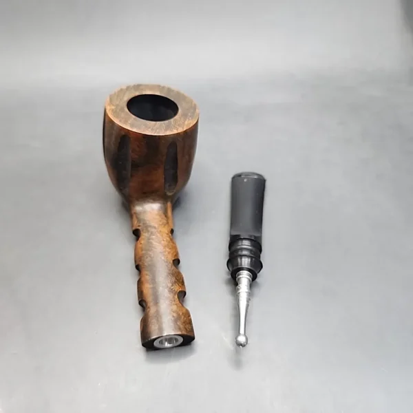 Kaywoodie Ruf-Tone Partially Rusticated Straight Billiard Estate Briar Pipe, Unsmoked [SOLD OUT] - Image 12