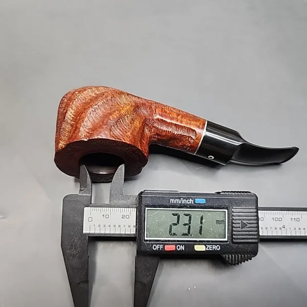 Kaywoodie Handmade Rusticated Bent Pot, Estate Briar Pipe [SOLD OUT] - Image 12
