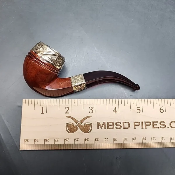 LHS Redmanol Gold Mounted Estate Briar Pipe [SOLD OUT] - Image 12