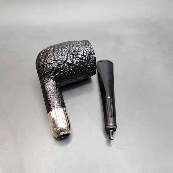Savinelli Punto Oro 111, Silver Mounted Straight Billiard Estate Briar Pipe [SOLD OUT] - Image 12