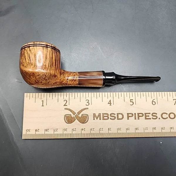 PapaBearPipes Smooth Straight Rhodesian Briar Pipe, New [SOLD OUT] - Image 12