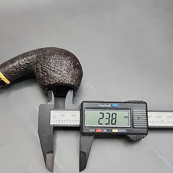 Joe Hinkle Sandblasted Bent Apple Estate Briar Pipe [SOLD OUT] - Image 12