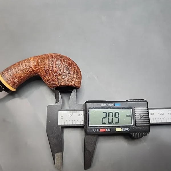 Gregor Lobnik Sandblasted Bent Egg Estate Artisan Briar Pipe [SOLD OUT] - Image 12