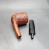 The Tinder Box Exotica Sandblasted Bent Billiard Estate Briar Pipe [SOLD OUT] - Image 12