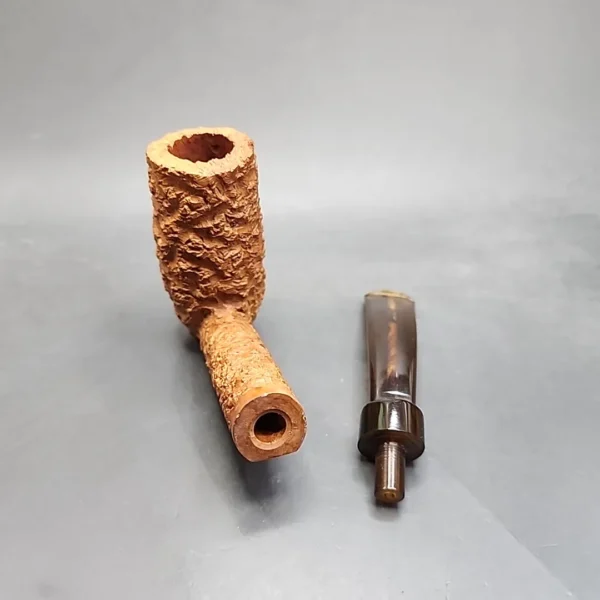 Preben Holm Wengholt Collector 200, Rusticated Stacked Billiard Estate Briar Pipe, Unsmoked [SOLD] - Image 12