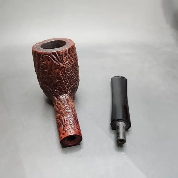 Barling 6589 T.V.F. Sandblasted Straight Billiard Estate Briar Pipe [SOLD OUT] - Image 12