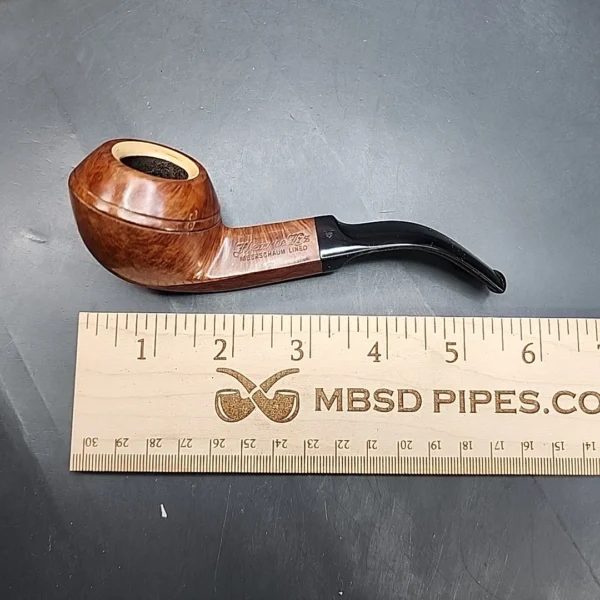 Fleur de Lis 549 by GBD, Meerschaum Lined Bent Bulldog Estate Briar Pipe [SOLD OUT] - Image 12