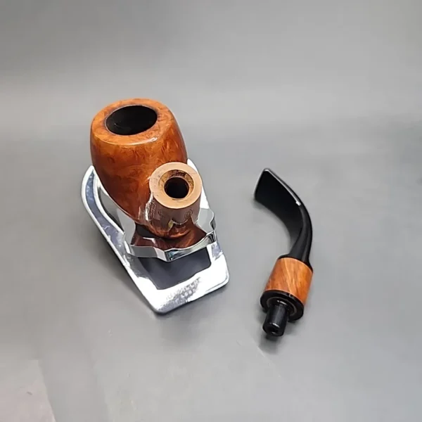 Castello "Castello" 4K Smooth Bent Apple Estate Briar Pipe, Italian Estates - Image 13