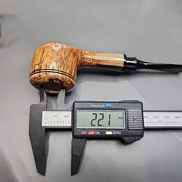 PapaBearPipes Smooth Straight Rhodesian Briar Pipe, New [SOLD OUT] - Image 13