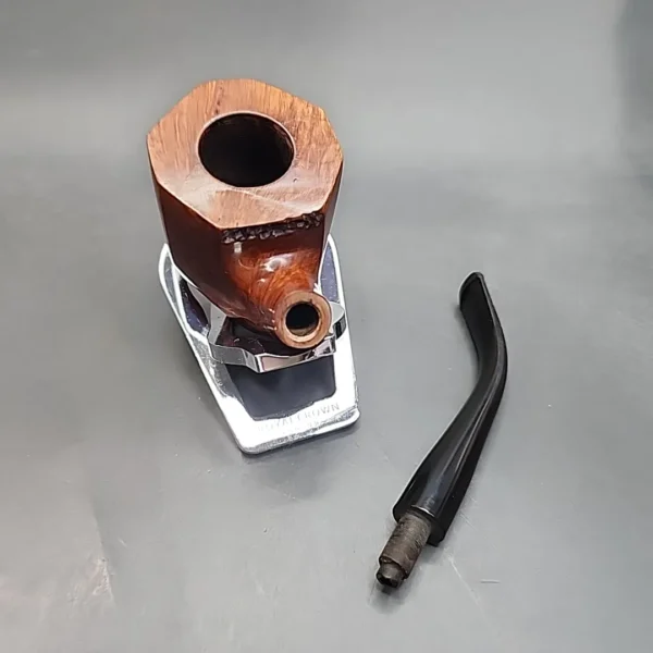 Tim West Smooth Handmade Panel Estate Briar Pipe - Image 13