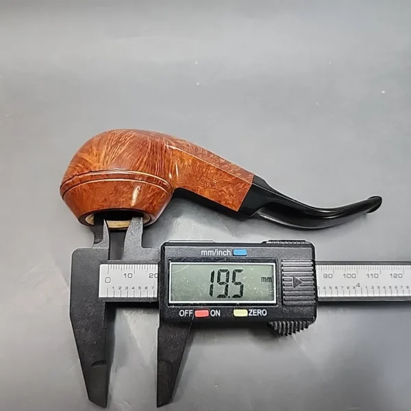 Fleur de Lis 549 by GBD, Meerschaum Lined Bent Bulldog Estate Briar Pipe [SOLD OUT] - Image 13