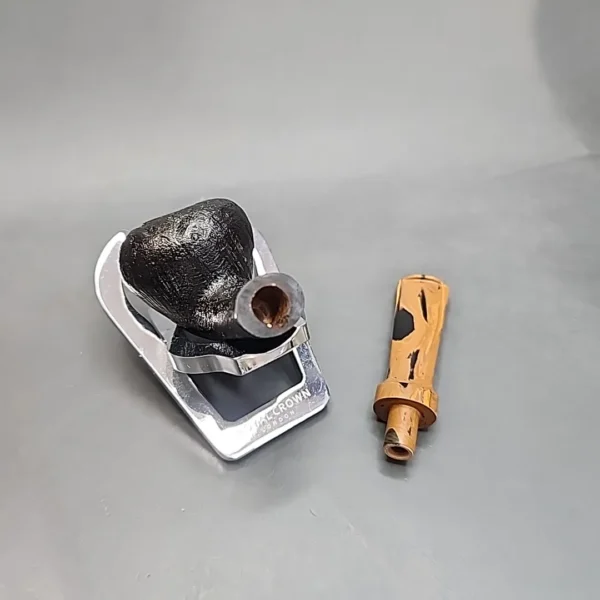 Sean Reum Pipes, Black Sandblasted Acorn Briar Pipe, New - Image 13