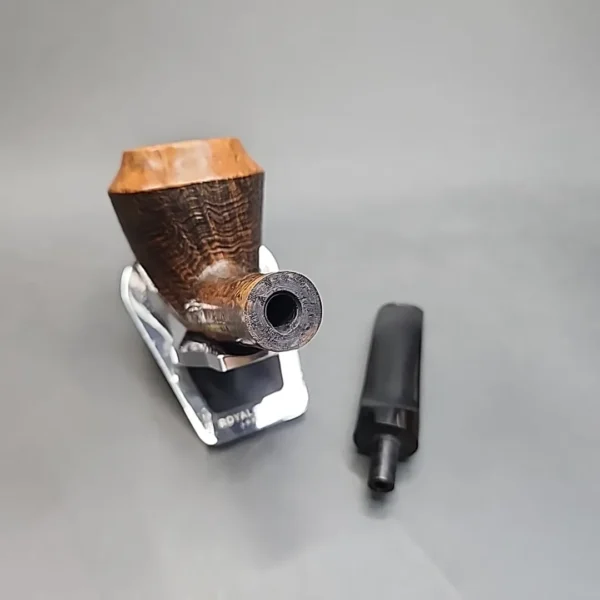 JM Boswell Partially Sandblasted Bent Rhodesian Estate Briar Pipe [SOLD OUT] - Image 14