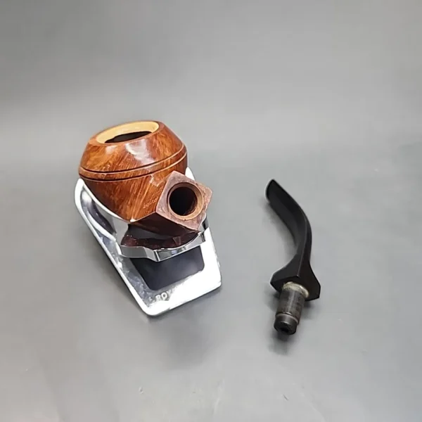 Fleur de Lis 549 by GBD, Meerschaum Lined Bent Bulldog Estate Briar Pipe [SOLD OUT] - Image 14