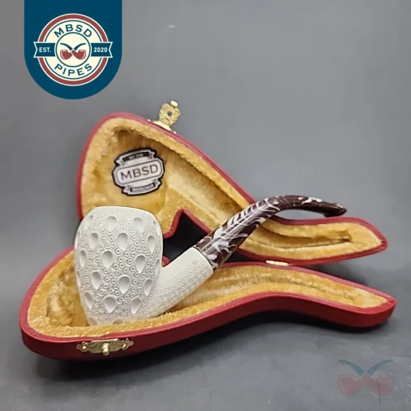 MBSD Meerschaum Acorn Block Meerschaum Pipe, Fitted Case [SOLD OUT]