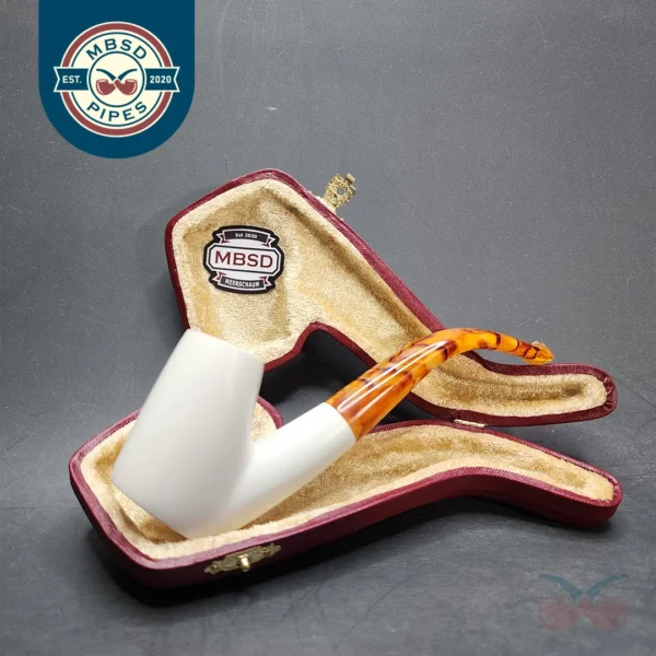 MBSD Meerschaum Oom Paul Block Meerschaum Pipe, Fitted Case [SOLD OUT]