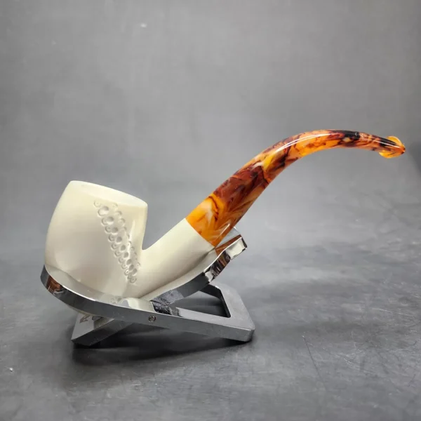 MBSD Meerschaum Bent Egg Block Meerschaum Pipe, Fitted Case [SOLD OUT] - Image 3