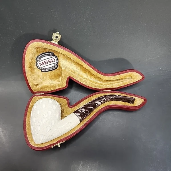 MBSD Meerschaum Acorn Block Meerschaum Pipe, Fitted Case [SOLD OUT] - Image 3