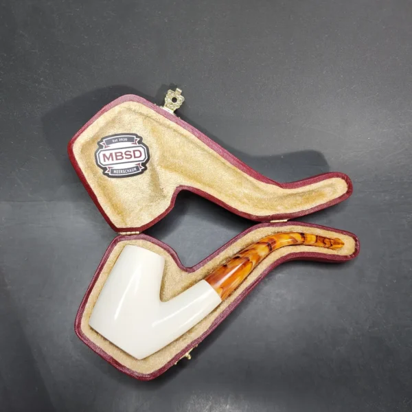 MBSD Meerschaum Oom Paul Block Meerschaum Pipe, Fitted Case [SOLD OUT] - Image 3