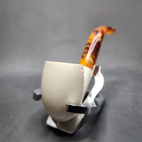 MBSD Meerschaum Bent Egg Block Meerschaum Pipe, Fitted Case [SOLD OUT] - Image 4