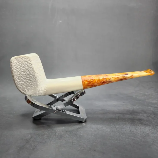 MBSD Meerschaum Panel Block Meerschaum Pipe, Fitted Case [SOLD OUT] - Image 4