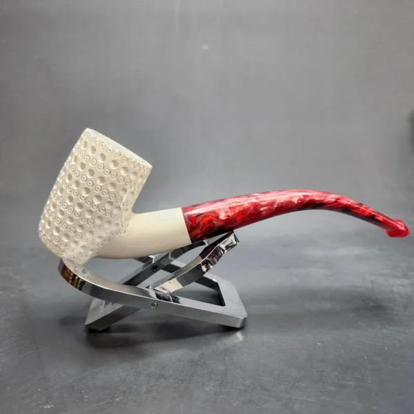 MBSD Meerschaum Bent Poker Block Meerschaum Pipe, Fitted Case [SOLD OUT] - Image 4