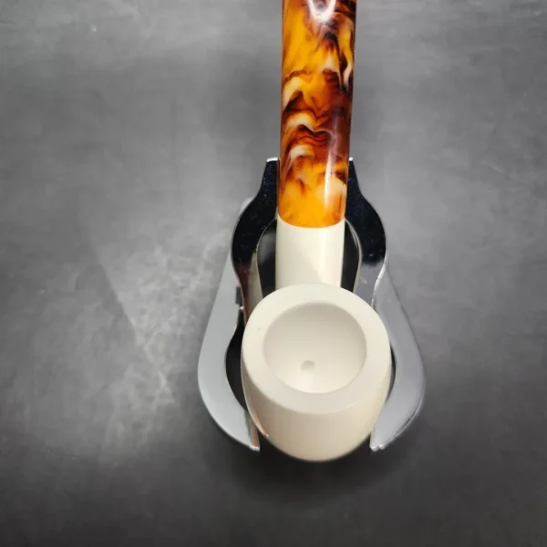 MBSD Meerschaum Bent Egg Block Meerschaum Pipe, Fitted Case [SOLD OUT] - Image 5