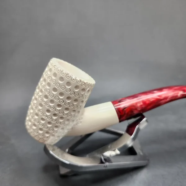 MBSD Meerschaum Bent Poker Block Meerschaum Pipe, Fitted Case [SOLD OUT] - Image 5