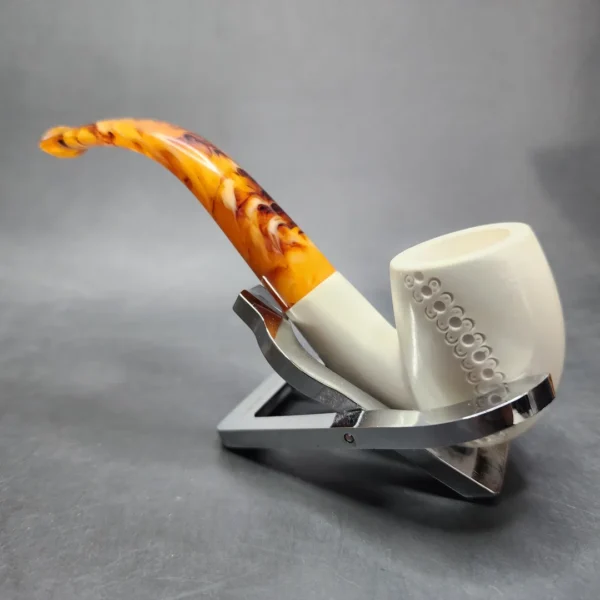 MBSD Meerschaum Bent Egg Block Meerschaum Pipe, Fitted Case [SOLD OUT] - Image 7