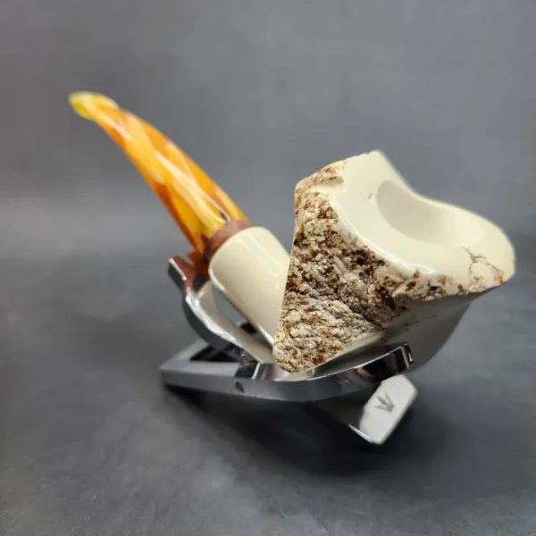 MBSD Meerschaum Deluxe Natural, Freehand Block Meerschaum Pipe, Briar-Mortis [SOLD OUT] - Image 7