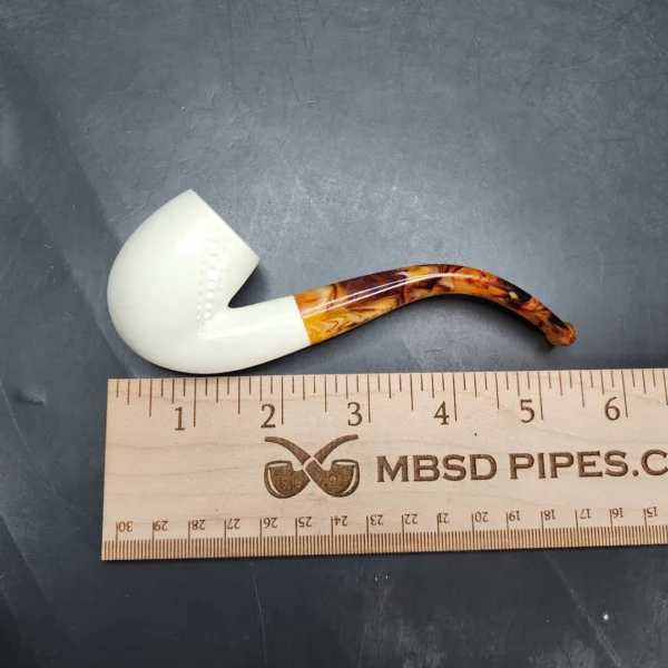 MBSD Meerschaum Bent Egg Block Meerschaum Pipe, Fitted Case [SOLD OUT] - Image 8
