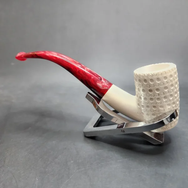 MBSD Meerschaum Bent Poker Block Meerschaum Pipe, Fitted Case [SOLD OUT] - Image 8