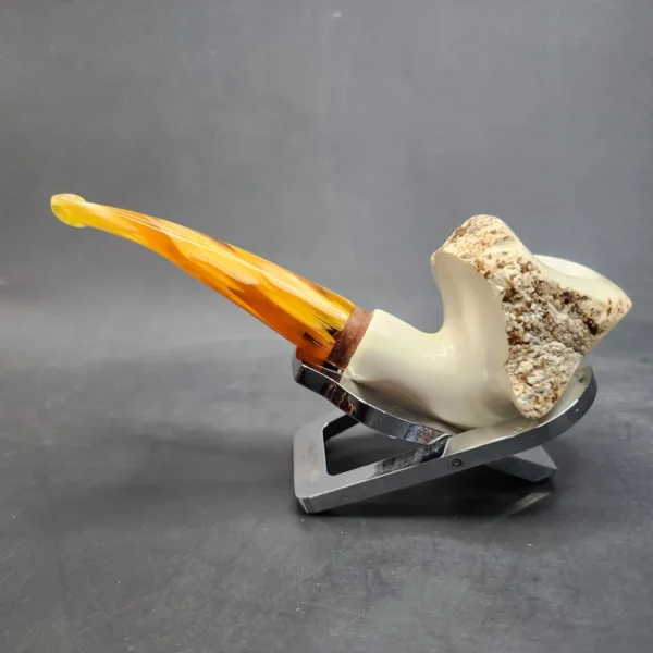 MBSD Meerschaum Deluxe Natural, Freehand Block Meerschaum Pipe, Briar-Mortis [SOLD OUT] - Image 8
