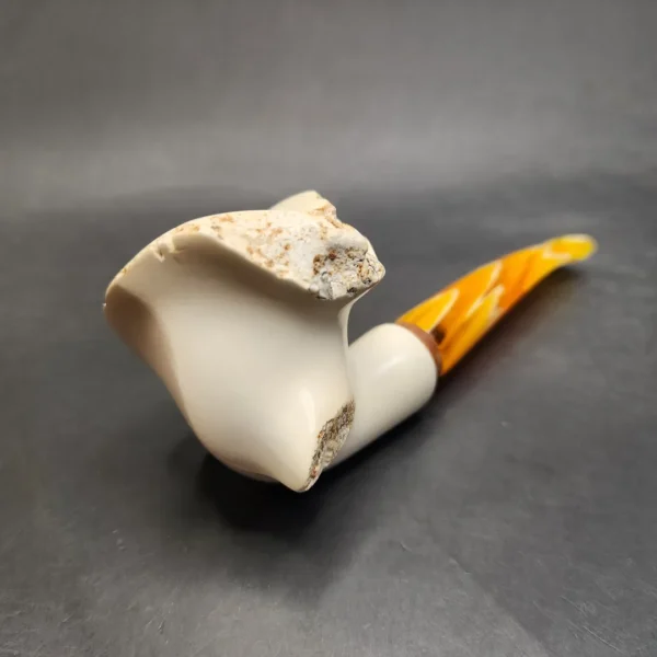 MBSD Meerschaum Deluxe Natural, Freehand Block Meerschaum Pipe, Briar-Mortis [SOLD OUT] - Image 9