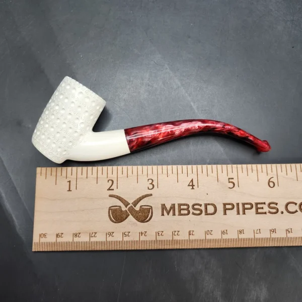 MBSD Meerschaum Bent Poker Block Meerschaum Pipe, Fitted Case [SOLD OUT] - Image 10