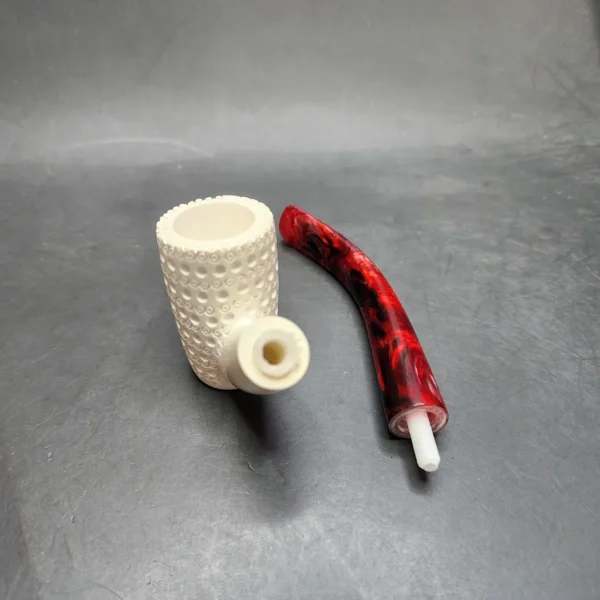 MBSD Meerschaum Bent Poker Block Meerschaum Pipe, Fitted Case [SOLD OUT] - Image 12