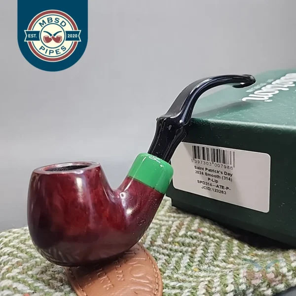 Peterson 2024 Saint Patrick's Day 314, Smooth Briar Pipe, Plip